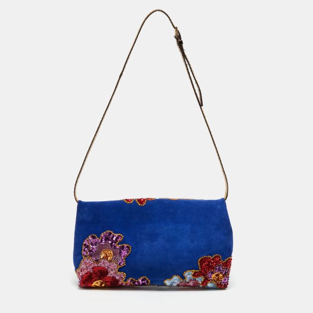 Tom Ford Multicolor Sequin And Suede Natalia Convertible Clutch - Picture 4 of 7